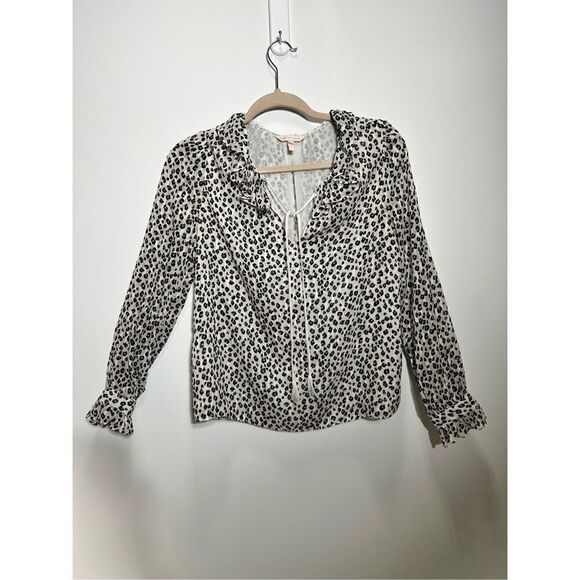 Rebecca Taylor leopard silk blouse - Picture 1 of 10